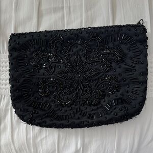 2 for $12 🔥🔥Elegant Black Beaded Clutch Evening Bag